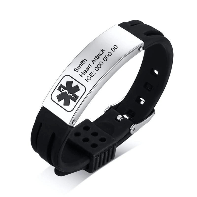 Personalized Silicone Medical Alert Bracelet