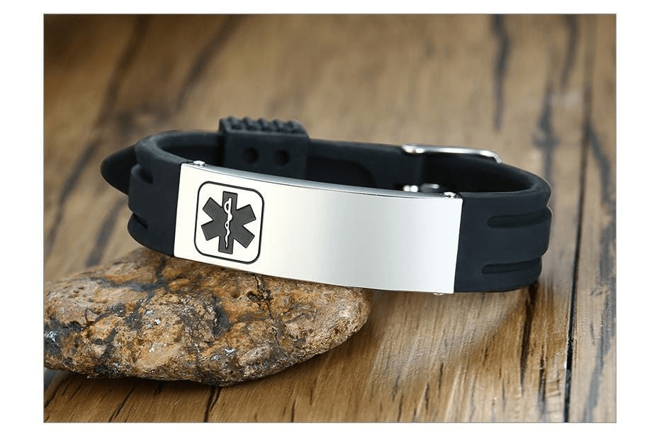 Personalized Silicone Medical Alert Bracelet