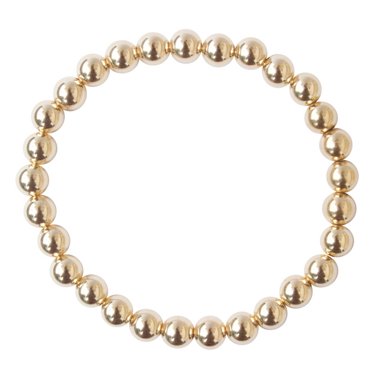 6mm Luxe Gold-Plated Bracelet – Chic and Timeless Elegance