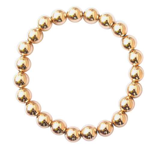 8mm Luxe Gold-Plated Bracelet – Bold and Elegant Statement Piece