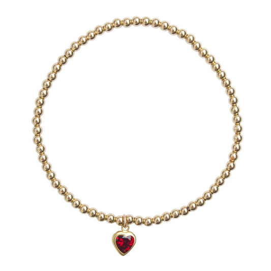 Charming Red Heart Bracelet